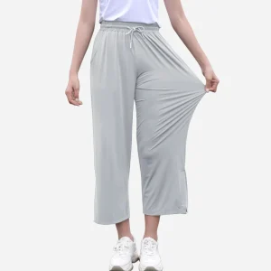 Wide Leg Cropped Trousers UPF 50+