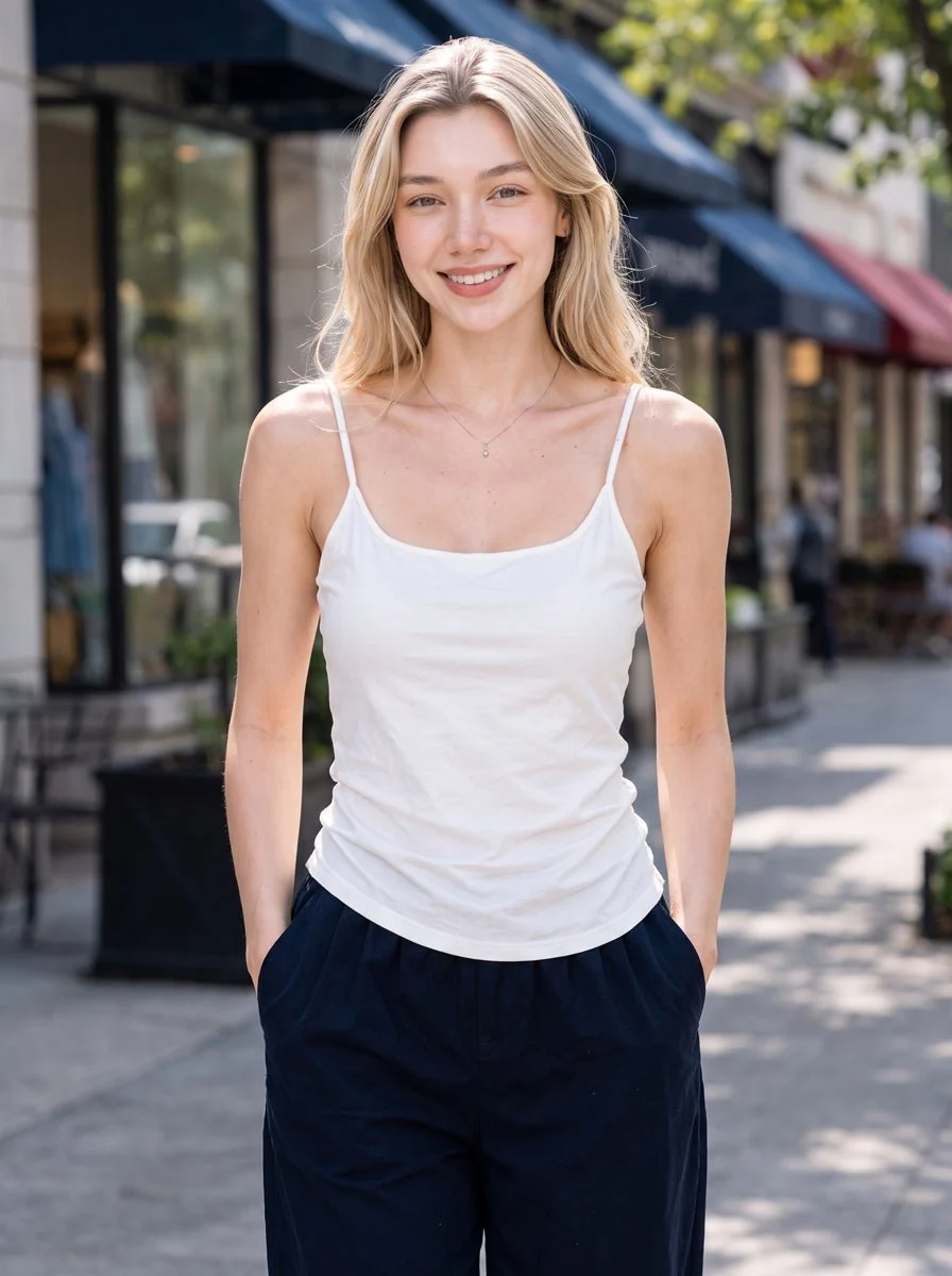 Tencel Linen Built-In Bra Camisole - Imagen 9