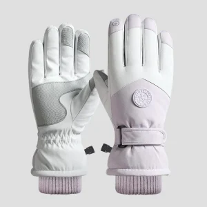 Women's Fleece Waterproof Thermal Ski Gloves