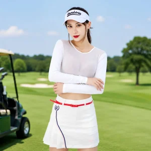 UPF 50+ Golf Mesh Layering Top