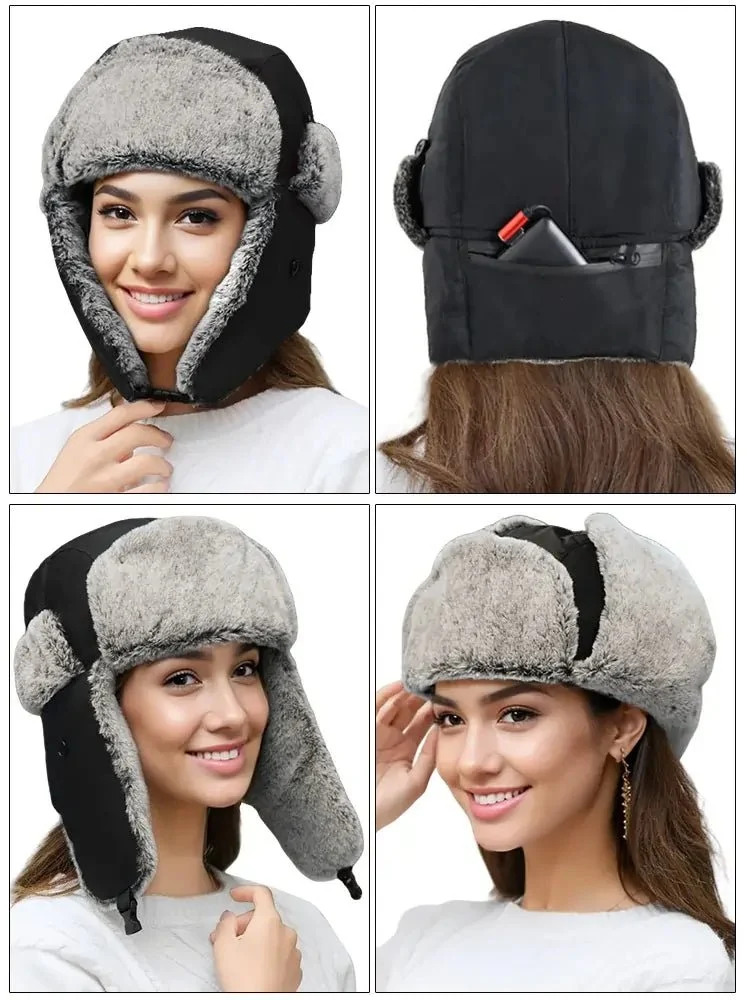 Women's Heated Trapper Hat - Imagen 5