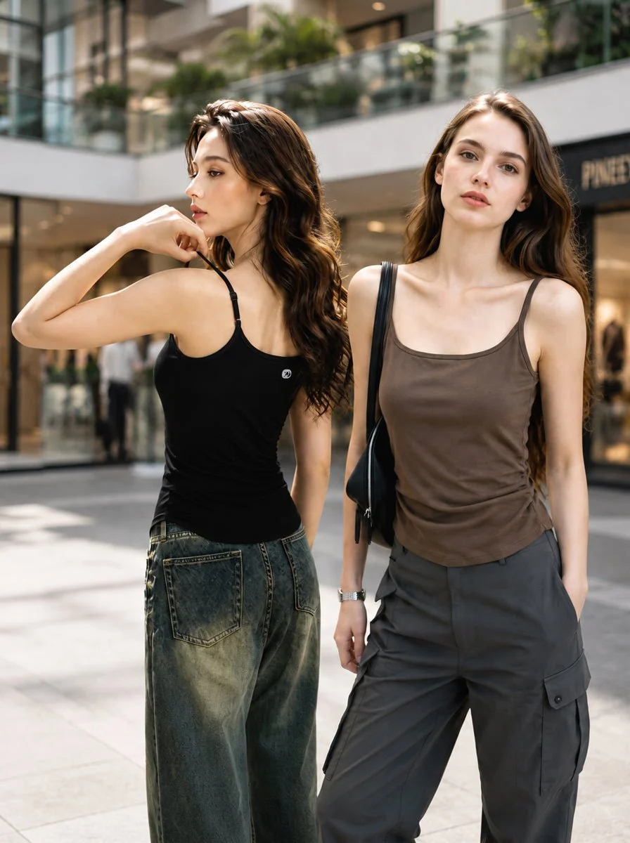 Tencel Linen Built-In Bra Camisole - Imagen 2