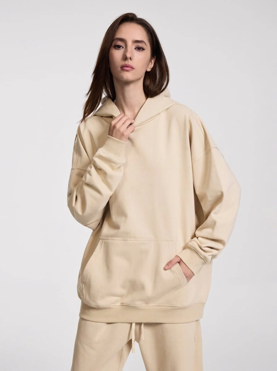 Heavyweight Plain French Terry Hoodie - Imagen 3