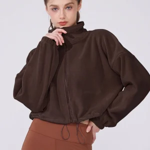 Sherpa Fleece Stand Collar Jacket