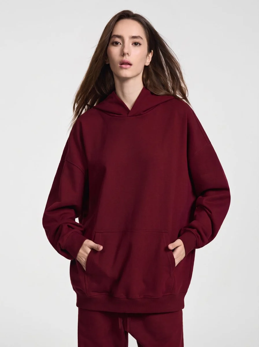 Heavyweight Plain French Terry Hoodie - Imagen 6
