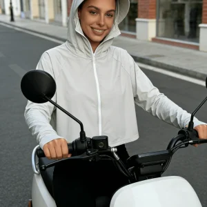 Zip Up Thumbhole Hooded Jacket UPF50+