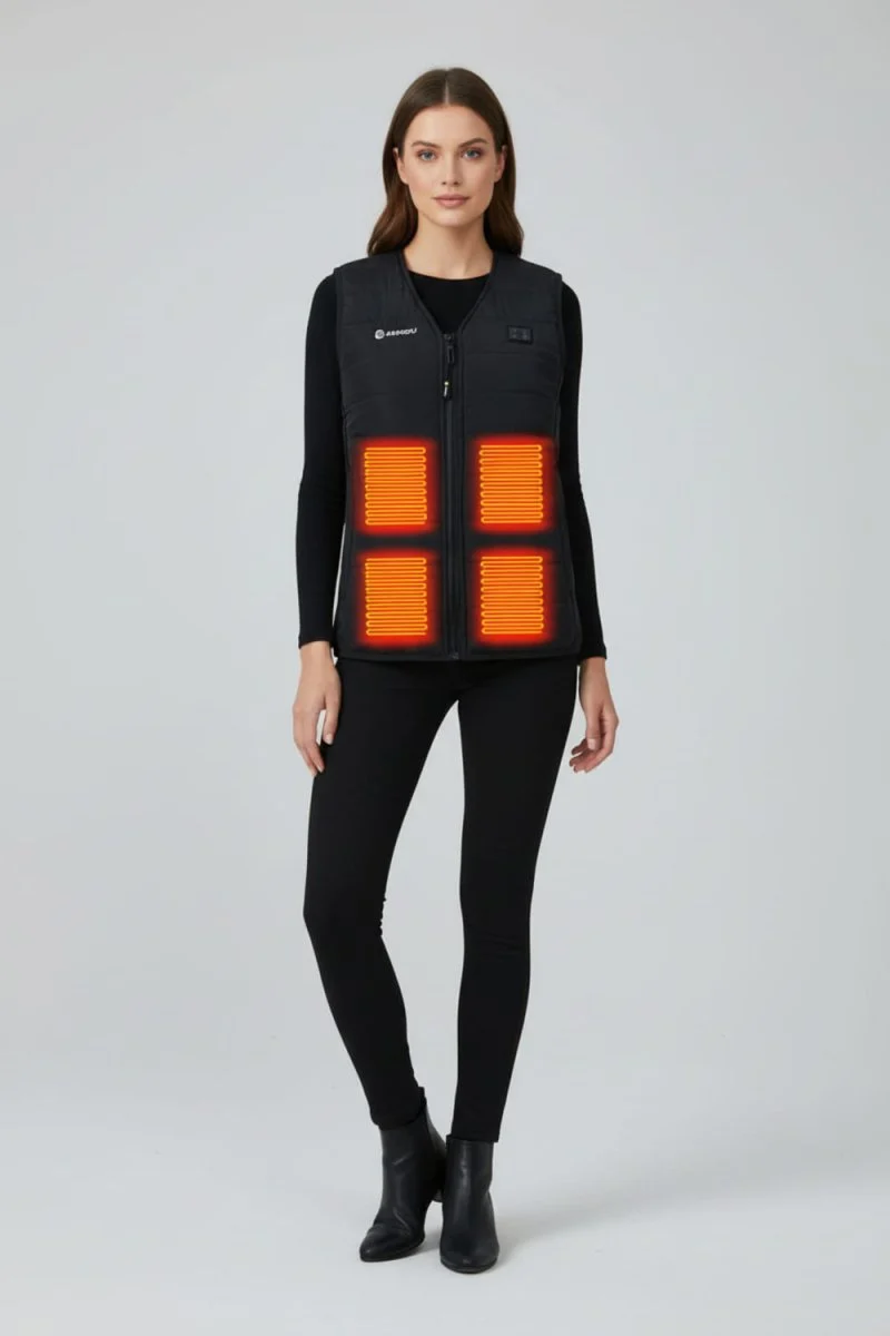 Women's V-Neck Heated Gilet - Imagen 7