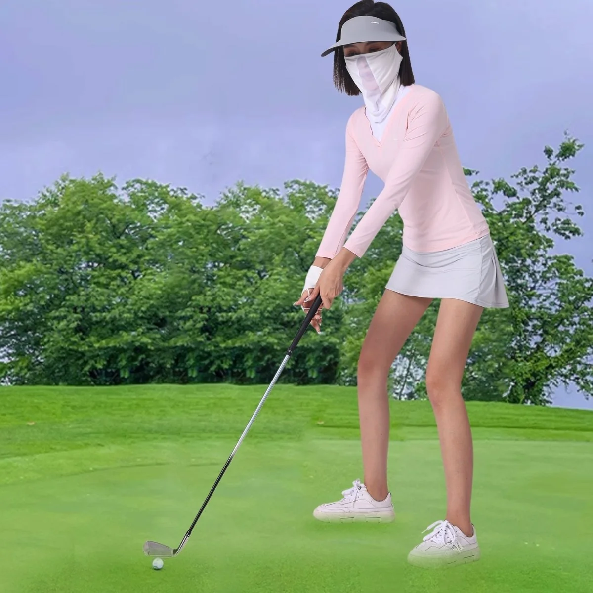 Women's Ice Silk Sun Protection Golf Top - Imagen 5