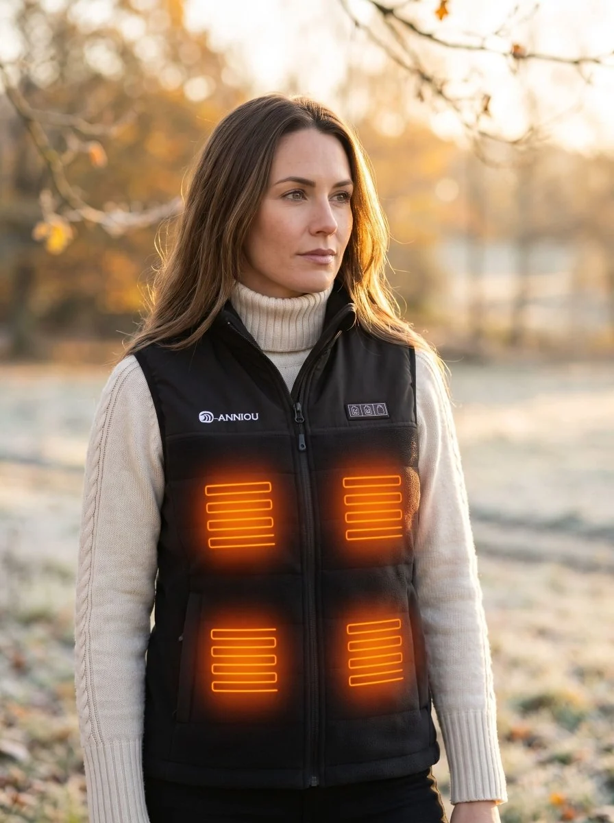 Women's Heated Fleece Vest - Imagen 3