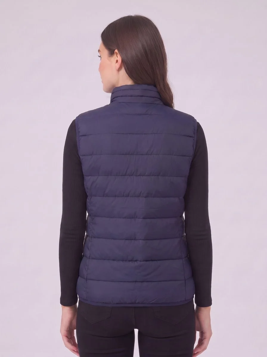Women's Navy Heated Gilet - Imagen 6