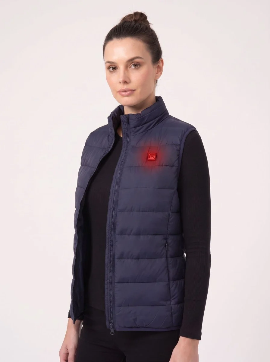 Women's Navy Heated Gilet - Imagen 3