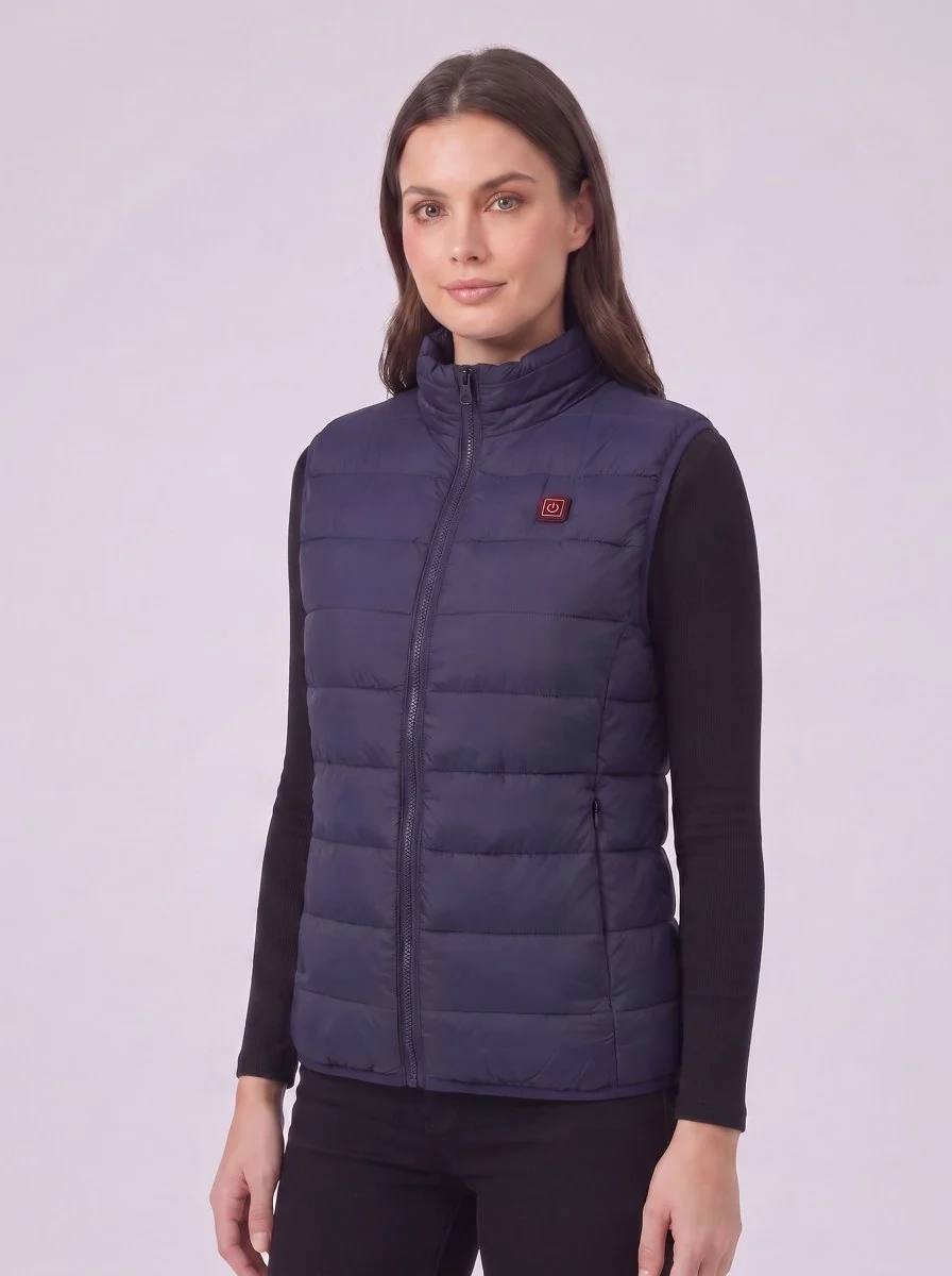Women's Navy Heated Gilet - Imagen 5
