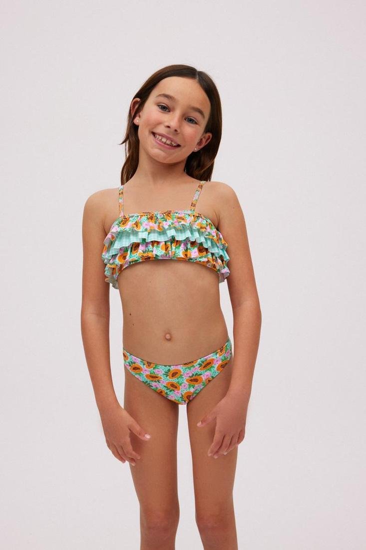 Bikini Niña Top Volantes de Ysabel Mora. 95128
