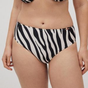 Braga Alta Reductora Bikini Estampado Cebra de Ysabel Mora. 83069